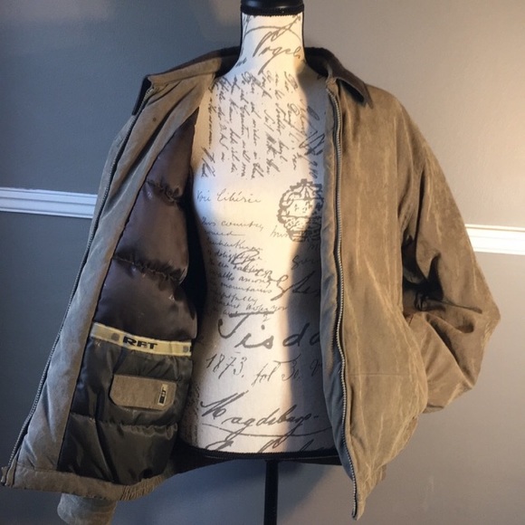RAINFOREST Other - Men RFT Rainforest Down Filled Suede Bomber Jacket